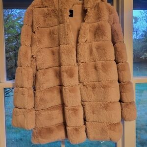 Faux fur coat